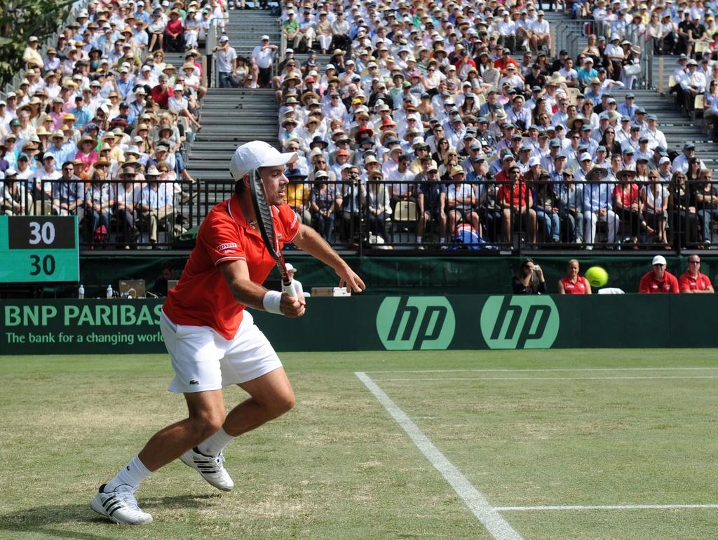 Stanislas Wawrinka a été méconnaissable dès l'entame de la 3e manche. [KEYSTONE - DEAN LEWINS]