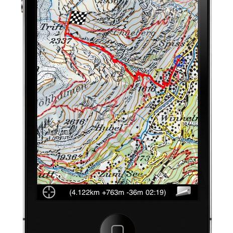 L’application Swiss Map Mobile de l’Office fédéral de la topographie. [swisstopo.admin.ch]