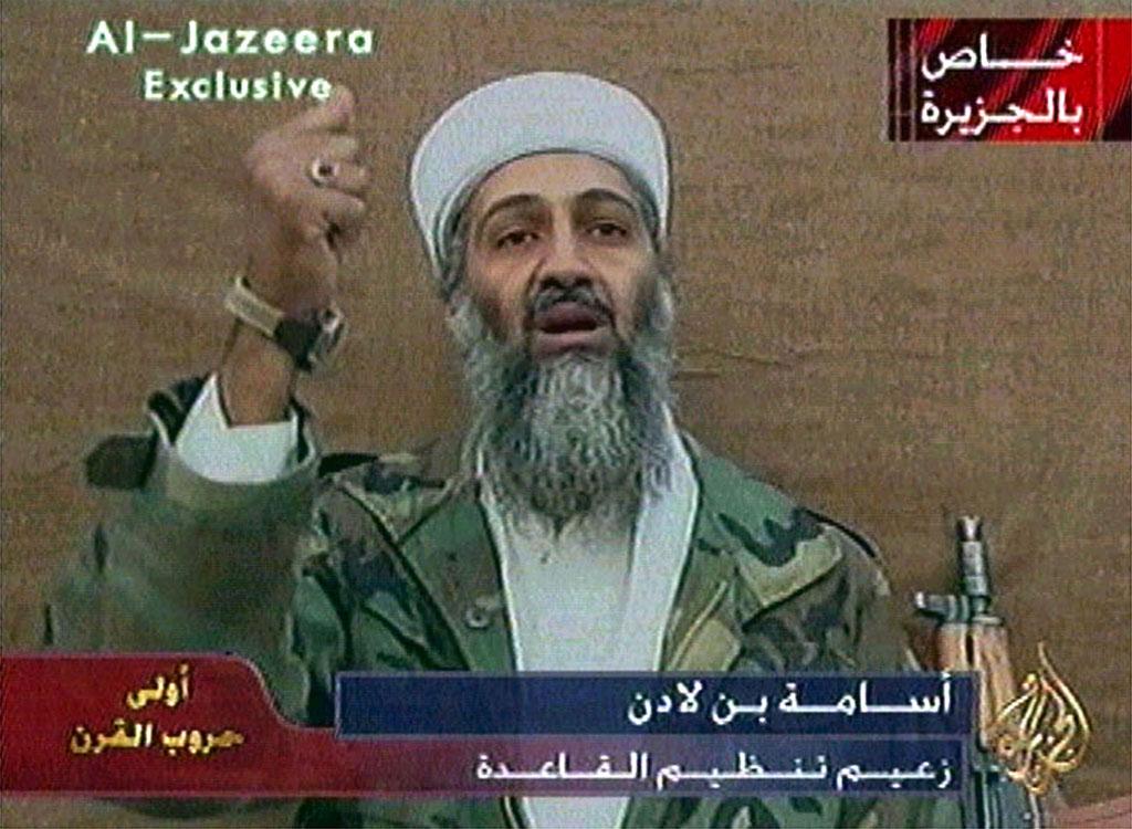 Ben Laden dans un enregistrement vidéo diffusé sur al-Jazeera le 3 novembre 2001