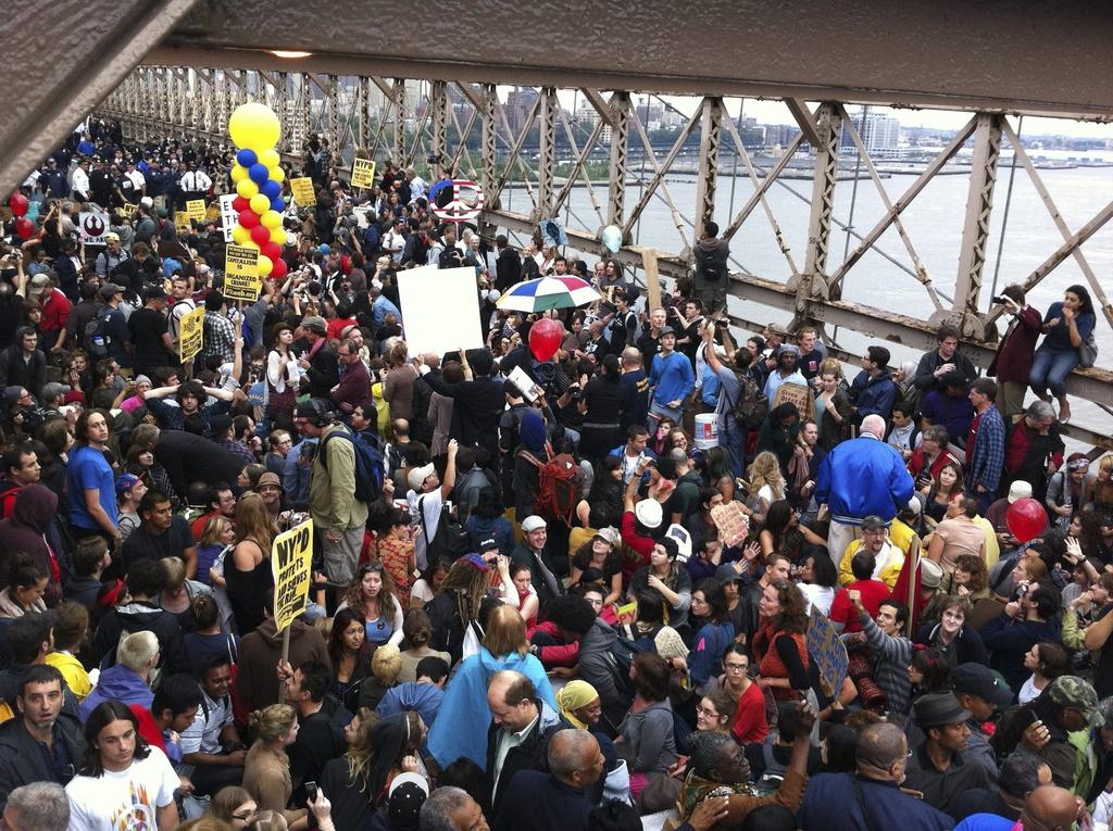 new york, wall street protest [KEYSTONE - Rose Bookbinder]