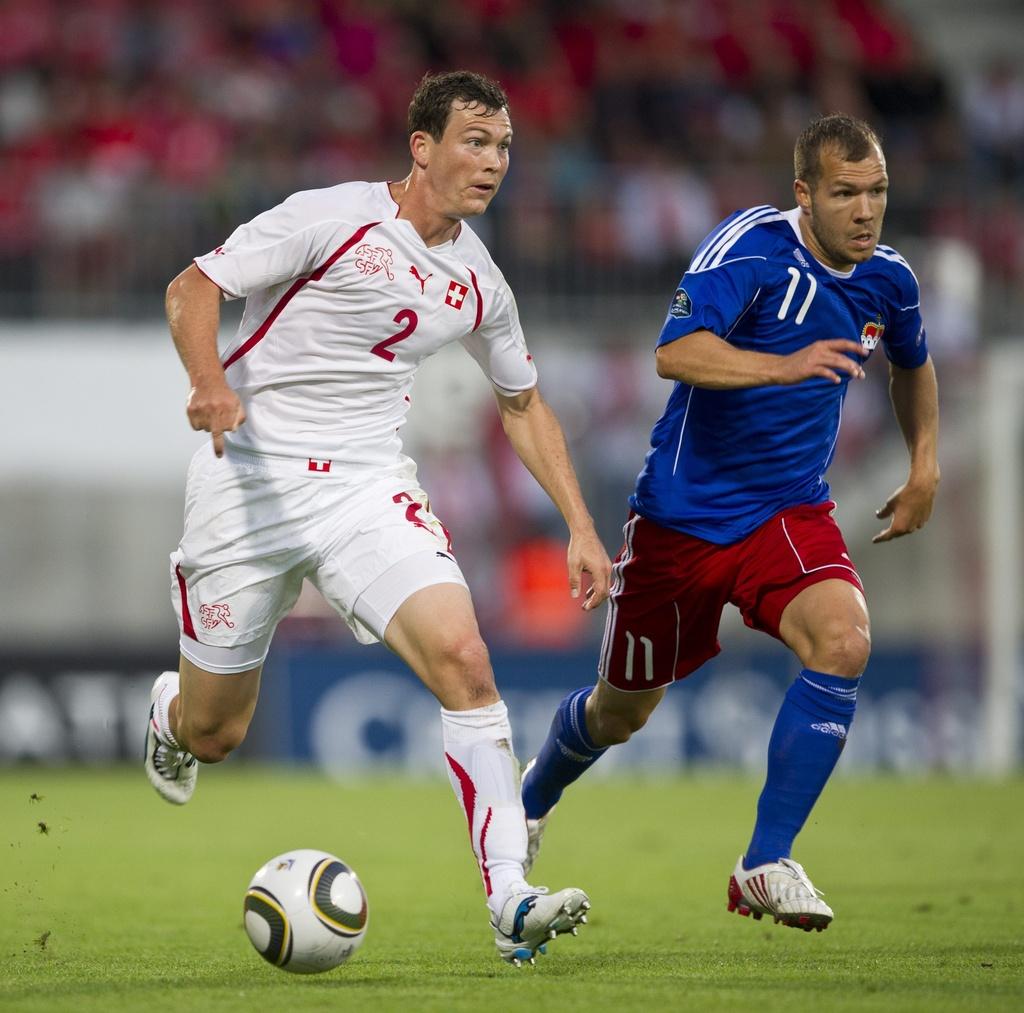 A l'origine des deux buts, Lichtsteiner a été l'exception dans une rencontre qui sombrera vite dans l'oubli. [KEYSTONE - Ennio Leanza]