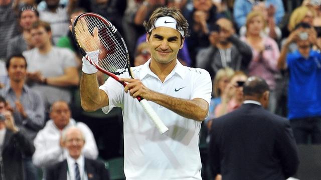 Roger Federer peut se féliciter. Il n'a perdu que 7 jeux face à Mannarino. [Neil Munns]