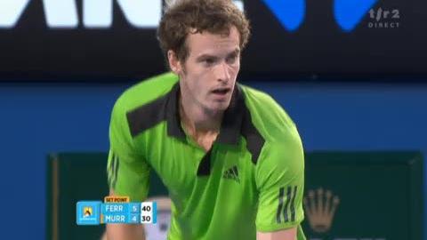 Tennis / Open d'Australie (2e demi-finale): Battu 6-4 au 1er set, Murray