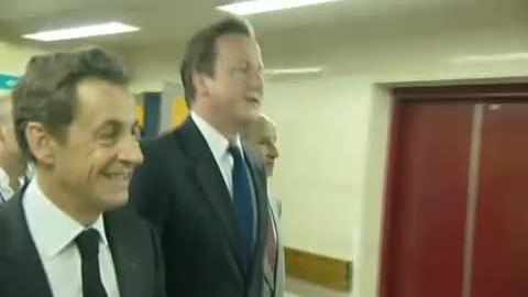 Nicolas Sarkozy et David Cameron jeudi en Libye