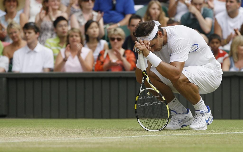 Rafael Nadal a songé à l'abandon face à Del Potro... [Keystone - Kirsty Wigglesworth]