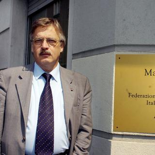 Claudio Micheloni, sénateur italien du parti démocrate (centre gauche), représentant des Italiens de l’étranger en Suisse. [Walter Bieri]