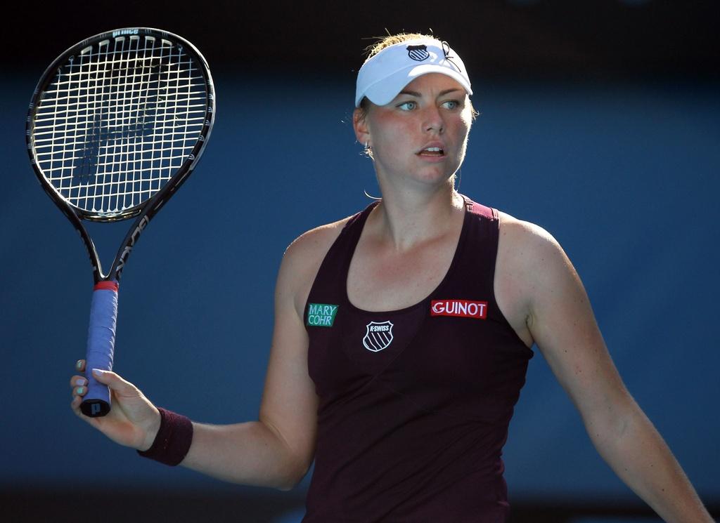 Vera Zvonareva n'a rien pu faire face à la puissance de Clijsters. [KEYSTONE - RUNGROJ YONGRIT]