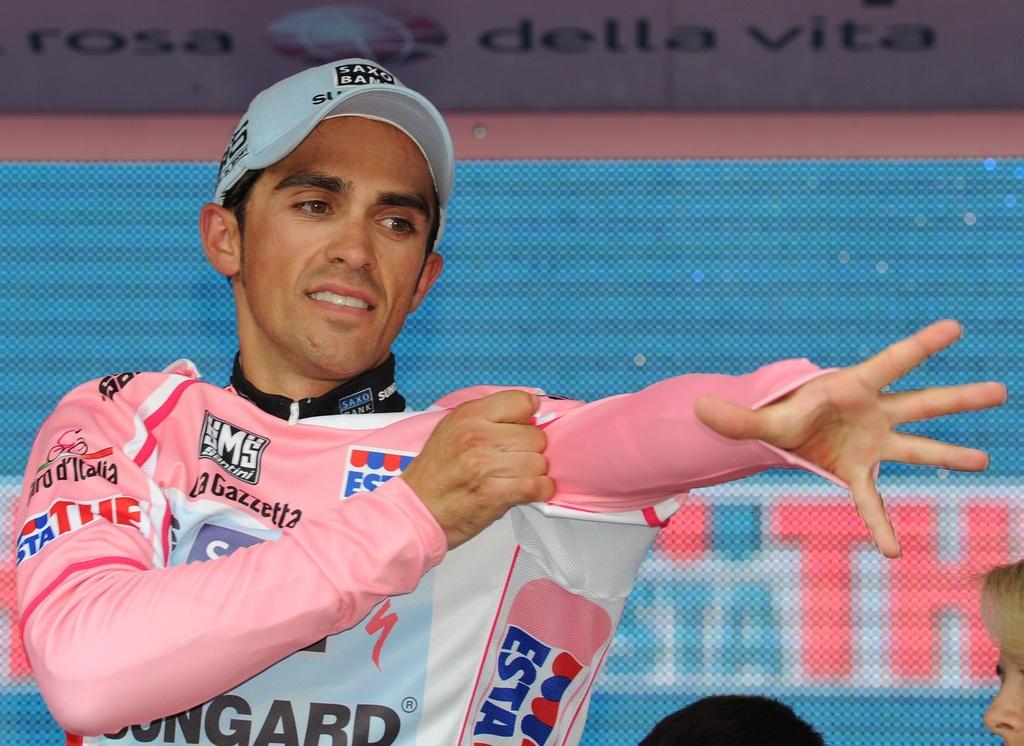 Alberto Contador a conservé facilement son maillot rose. [KEYSTONE - CARLO FERRARO]