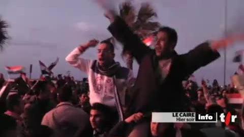 Egypte: des centaines de milliers de personnes sont descendues dans la rue pour célébrer le départ de Moubarak