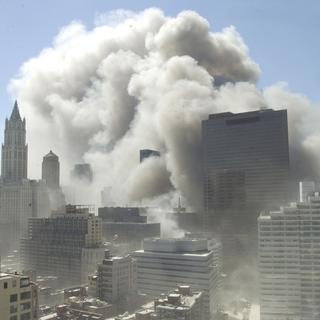 Le World Trade Center frappé le 11 septembre 2001.