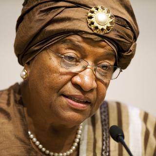 La présidente du Libéria Ellen Johnson Sirleaf, l'une des trois lauréates 2011. [Jim Watson]