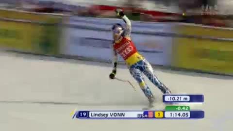 Ski alpin / super-combiné Are (SUE): Lindsey Vonn (USA), 1re du super-G