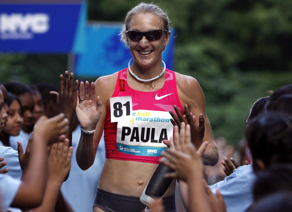 Paula Radcliffe courra pour la 1ère fois à Berlin. [Keystone - Jason DeCrow]