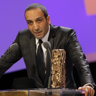 Abdel Raouf Dafri lors de la remise des Césars 2010 à Paris. [Patrick Kovarik]