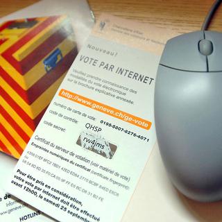 Le vote par internet sur des sujets fédéraux a été testé pour la première fois à Genève en 2004. [Martial Trezzini]