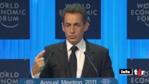 Forum économique mondial de Davos: Nicolas Sarkozy s'est prononcé sur la nécessité absolue de ne pas abandonner la monnaie européenne