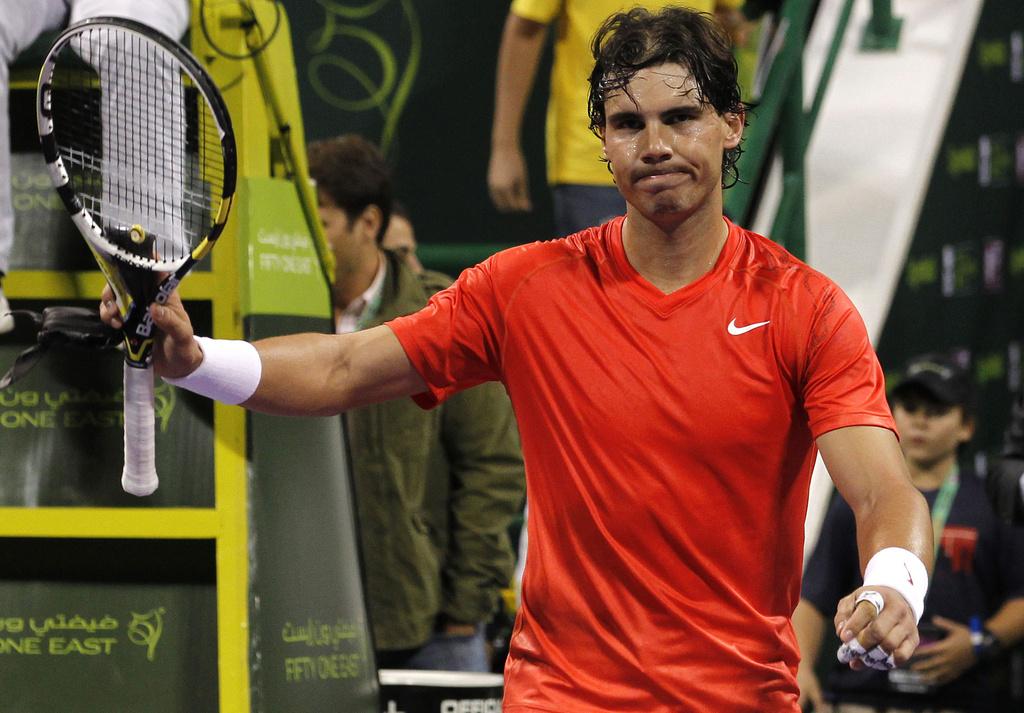 Rafael Nadal n'a pas tremblé pour son entrée en lice à Doha. [KEYSTONE - Hassan Ammar]