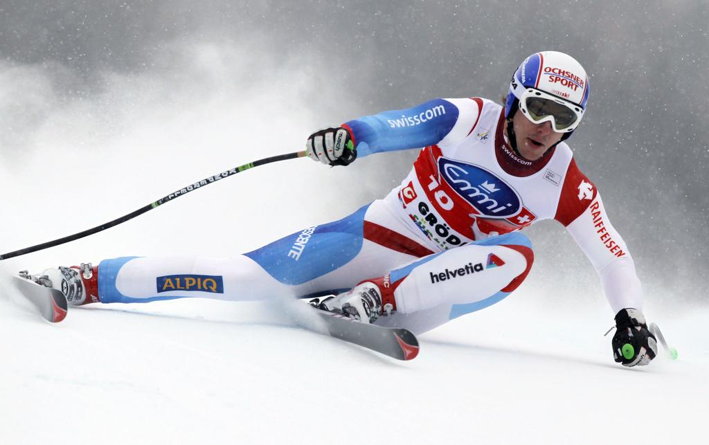 Carlo Janka espère retrouver une certaine stabilité lors du géant d'Adelboden samedi. [KEYSTONE - Alessandro Trovati]