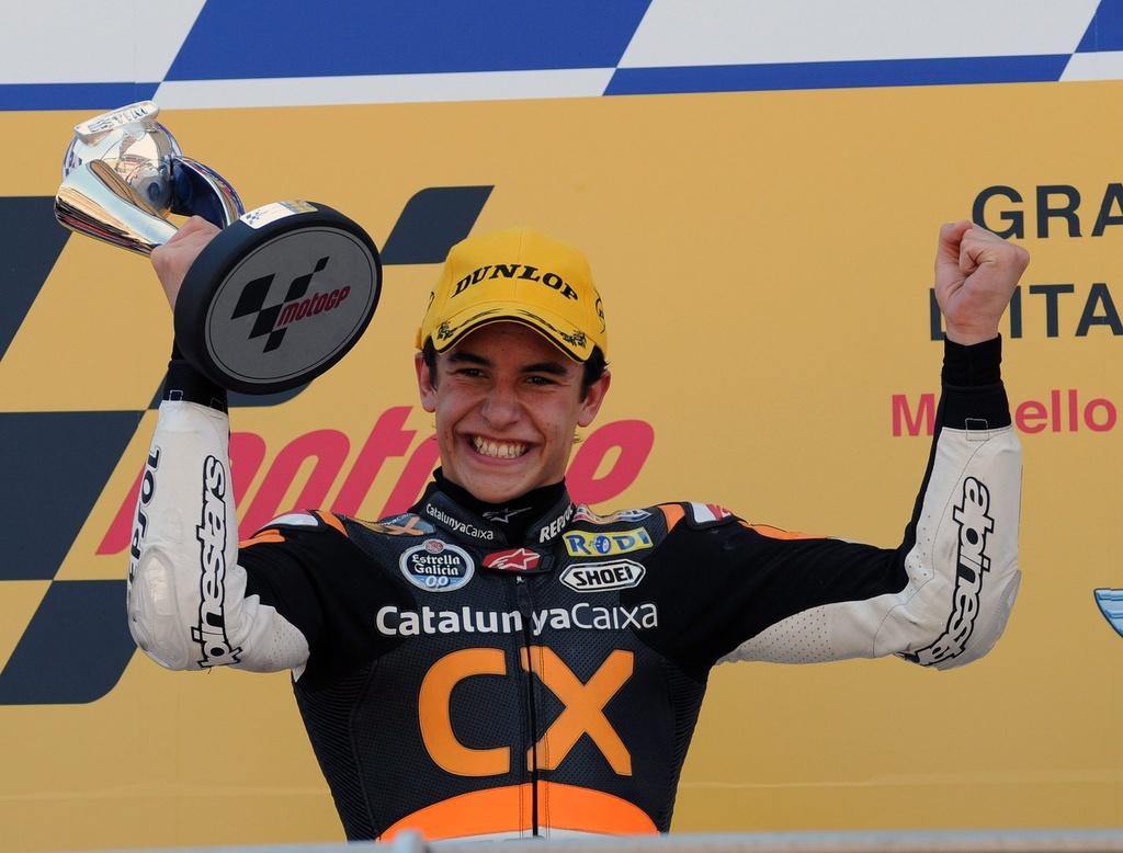 Marc Marquez s'est imposé au finish dans la catégorie des Moto2. [KEYSTONE - CARLO FERRARO]