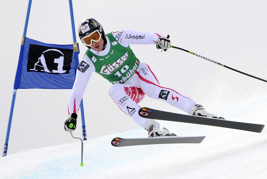 Hannes Reichelt affectionne le super-G. [KEYSTONE - Hansk Klaus Techt]