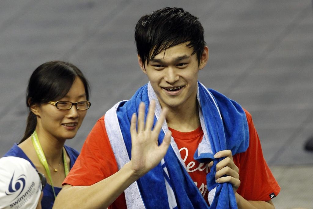 A seulement 17 ans, Sun Yang avait décroché la médaille de bronze du 1500 m à Rome. [KEYSTONE - Wong Maye-E]
