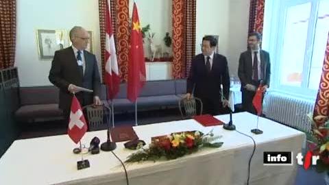 Davos / Forum économique mondial: la Suisse et la Chine ont lancé des négociations pour un accord de libre échange