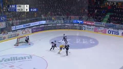 Hockey / LNA (42e j): Fribourg-Gottéron - Davos (3-4) + itw Sandy Jeannin (Fribourg-Gottéron)