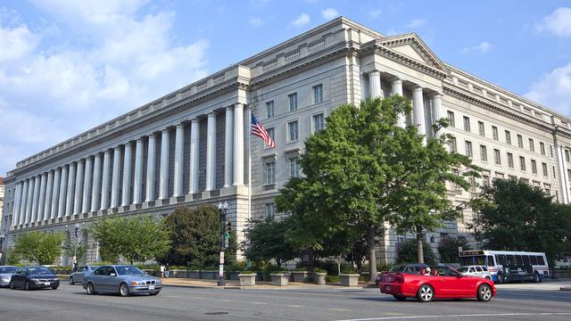 Le fisc américain (IRS), dont le siège est à Washington. [Martin Ruetschi]