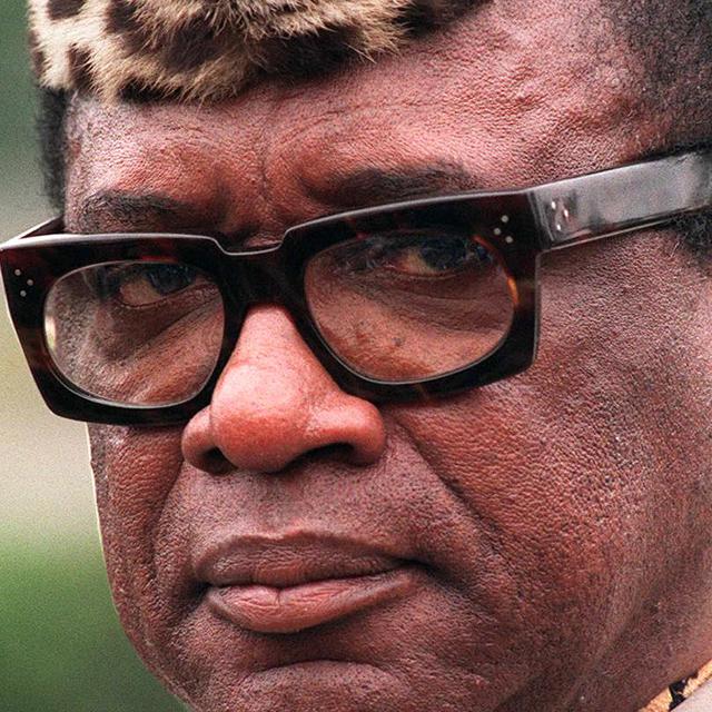Mobutu Sese Seko en 1991.