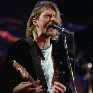Kurt Cobain, leader du groupe Nirvana. [Keystone - Robert Sorbo]