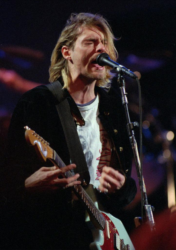 Kurt Cobain, leader du groupe Nirvana. [Keystone - Robert Sorbo]