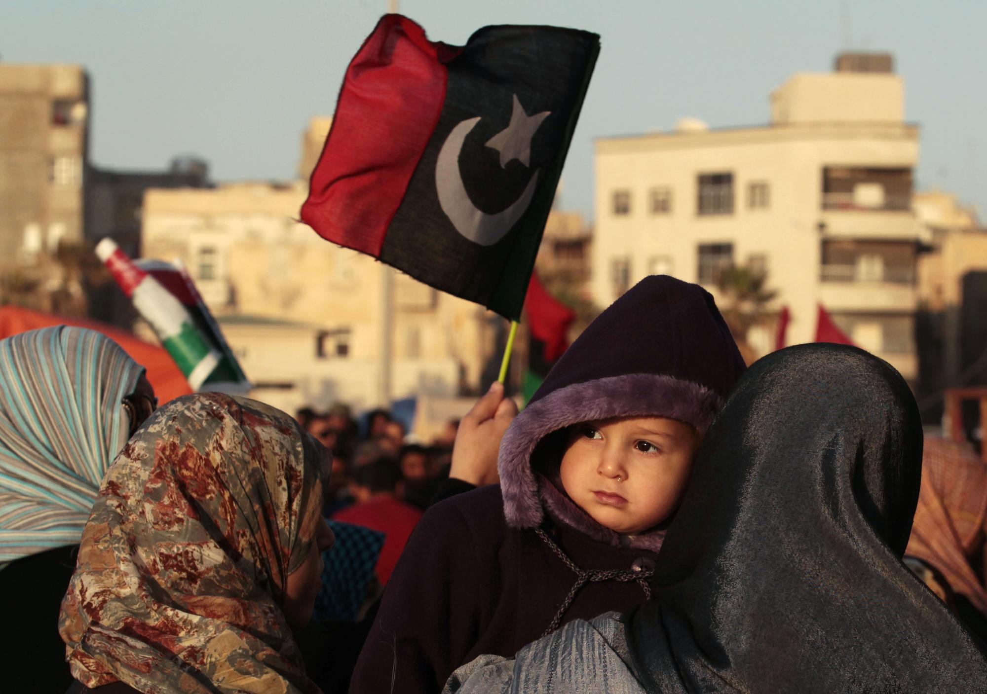 Les manifestations se poursuivent également (mardi à Benghazi) [REUTERS - Suhaib Salem]