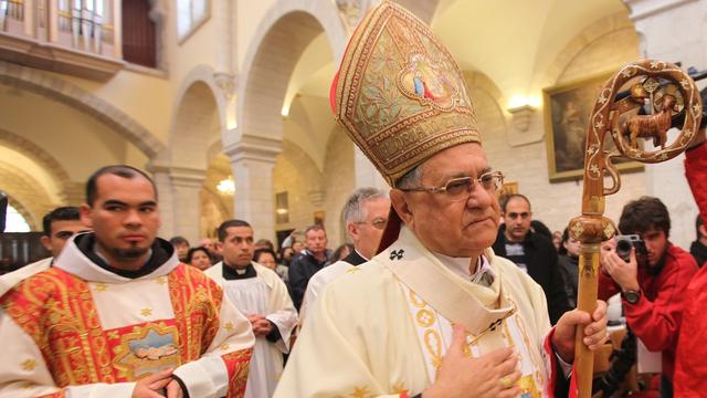 Fuad Twal, patriarche latin de Jérusalem a appelé à un retour au calme en Syrie. [Abed Al Hashlamoun]