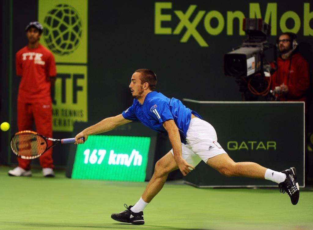 Troicki n'a pas réussi à suivre le rythme du Bâlois. [str]