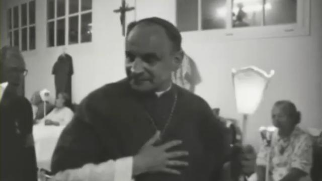 Mgr Pierre Mamie à Lourdes [TSR 1969]
