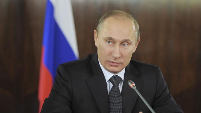 Le Premier ministre russe Vladimir Poutine en plein discours ce jeudi 8 décembre à Moscou. [Alexsey Druginyn]
