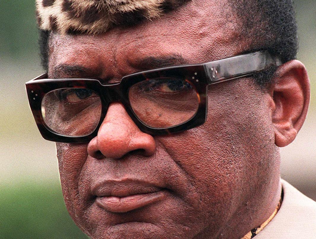 Mobutu Sese Seko en 1991.