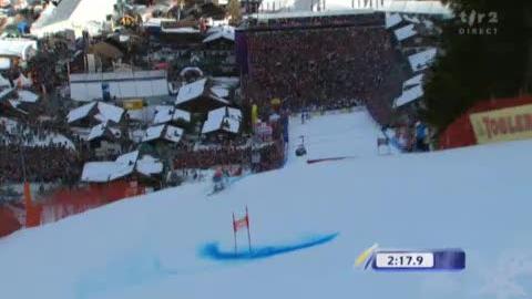 Ski alpin / géant d'Adelboden: la 2e manche de Ted Ligety (USA). Le meilleur de la 1re manche commet une énorme bourde