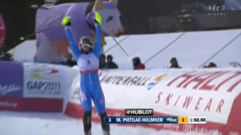 Ski alpin / Mondiaux de Garmisch: C'est la Suèdoise Maria Pietilae-Holmner (médaille de bronze) qui tire son épingle du jeu parmi les Autrichiennes