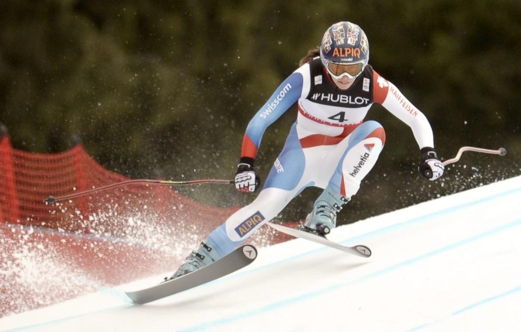 Dominique Gisin a réalisé une très bonne descente. Place maintenant au slalom! [Christophe Karaba]