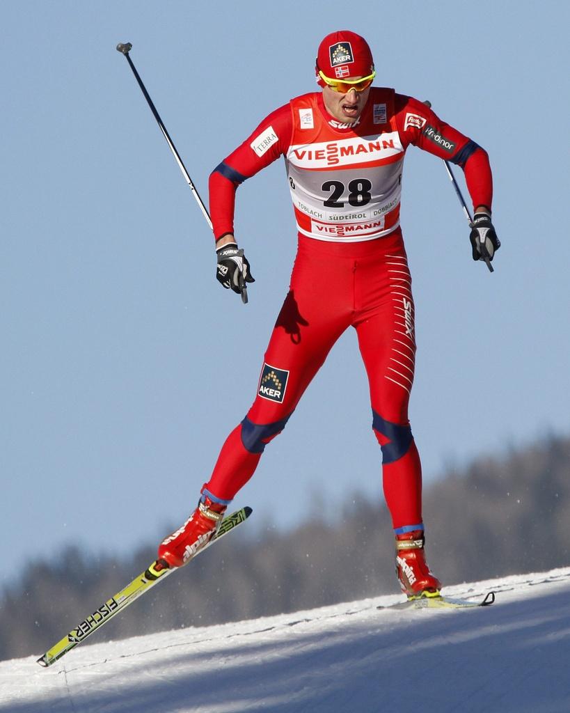 Les Norvégiens ne peuvent imaginer un échec de leurs fondeurs, notamment de Northug. [KEYSTONE - Andrea Solero]