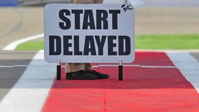 Les pilotes n'ont pas pu aller au bout de leur séance de test en Aragon. [Keystone - Manu Fernandez]