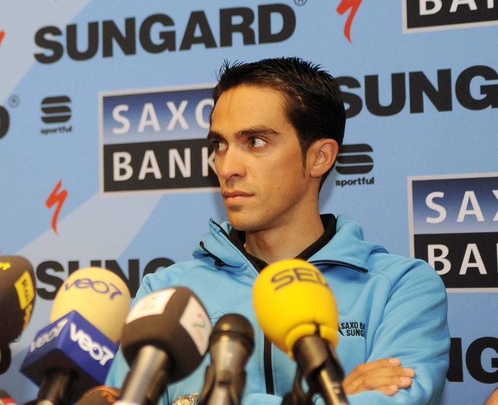 Contador n'a pas réalisé une mauvaise affaire lors de cette première étape. [KEYSTONE - Carlo Ferraro]