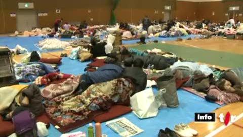 Séisme au Japon: de milliers de rescapés ont été relogés dans des centres de fortune