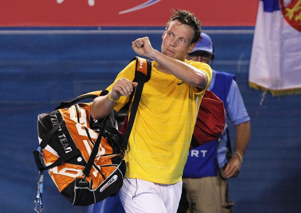 A l'image de Wawrinka, Berdych a manqué le coche. [KEYSTONE - Barbara Walton]