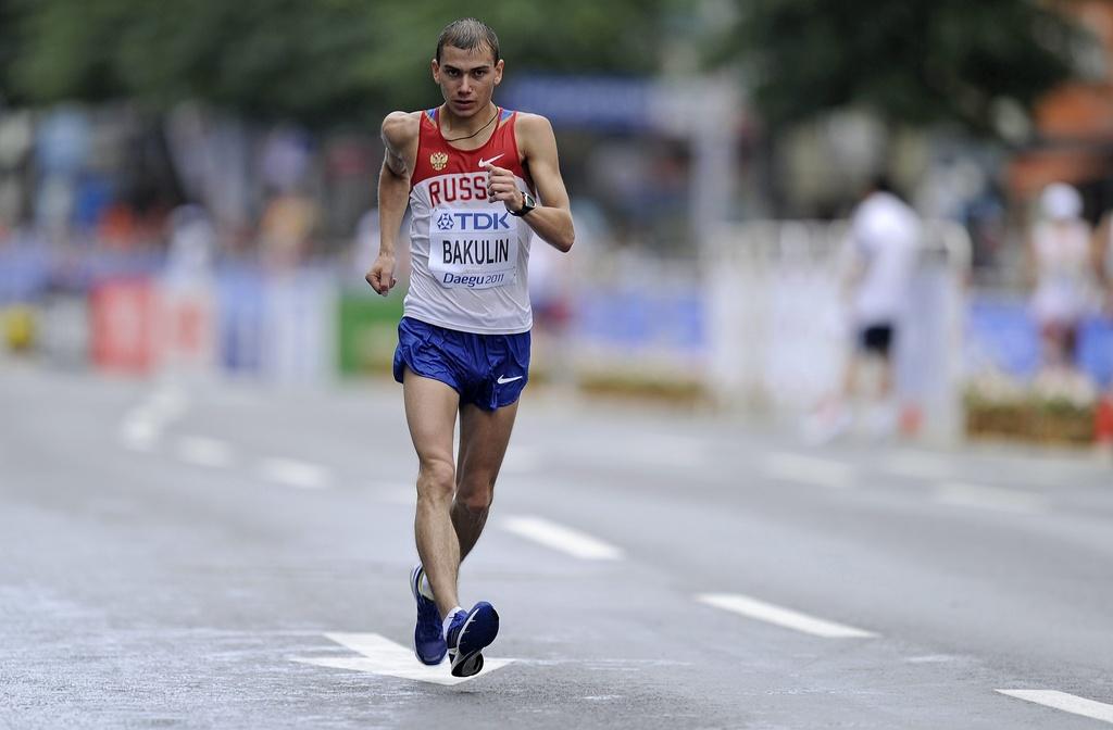 Bakulin offre à la Russie l'or aux 3 épreuves de la marche. [KEYSTONE - Martin Meissner]