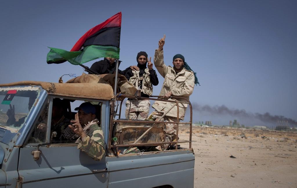 Les insurgés continuent leur avancée vers l'ouest, en direction de Tripoli. [KEYSTONE - AP Photo/Anja Niedringhaus]