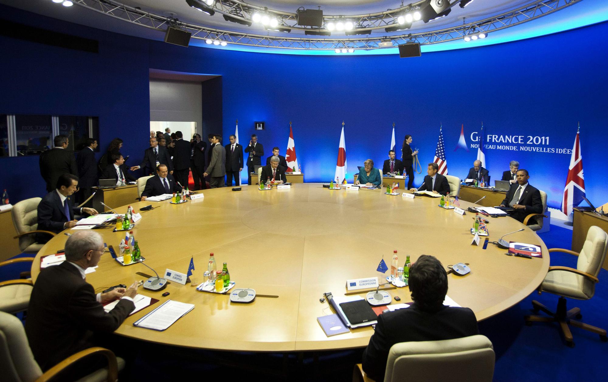 Les dirigeants des grandes puissances réunis à Deauville ont notamment évoqué la candidature de Christine Lagarde au FMI. [REUTERS - Markus Schreiber]