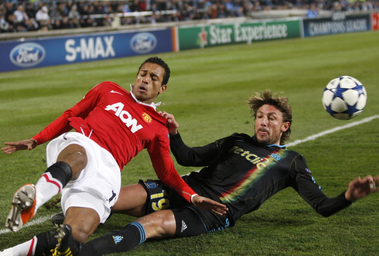 A l'image de Nani et Heinze, Manchester et l'OM n'ont pu se départager. [REUTERS - Philippe Laurenson]