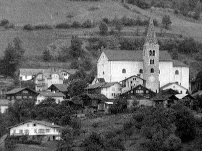 La commune d'Ayent en 1969. [RTS]